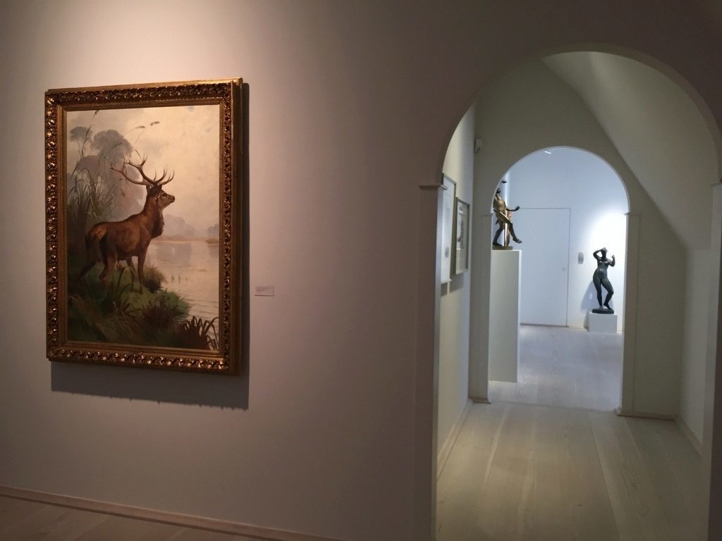 De små rum på museets førstesal