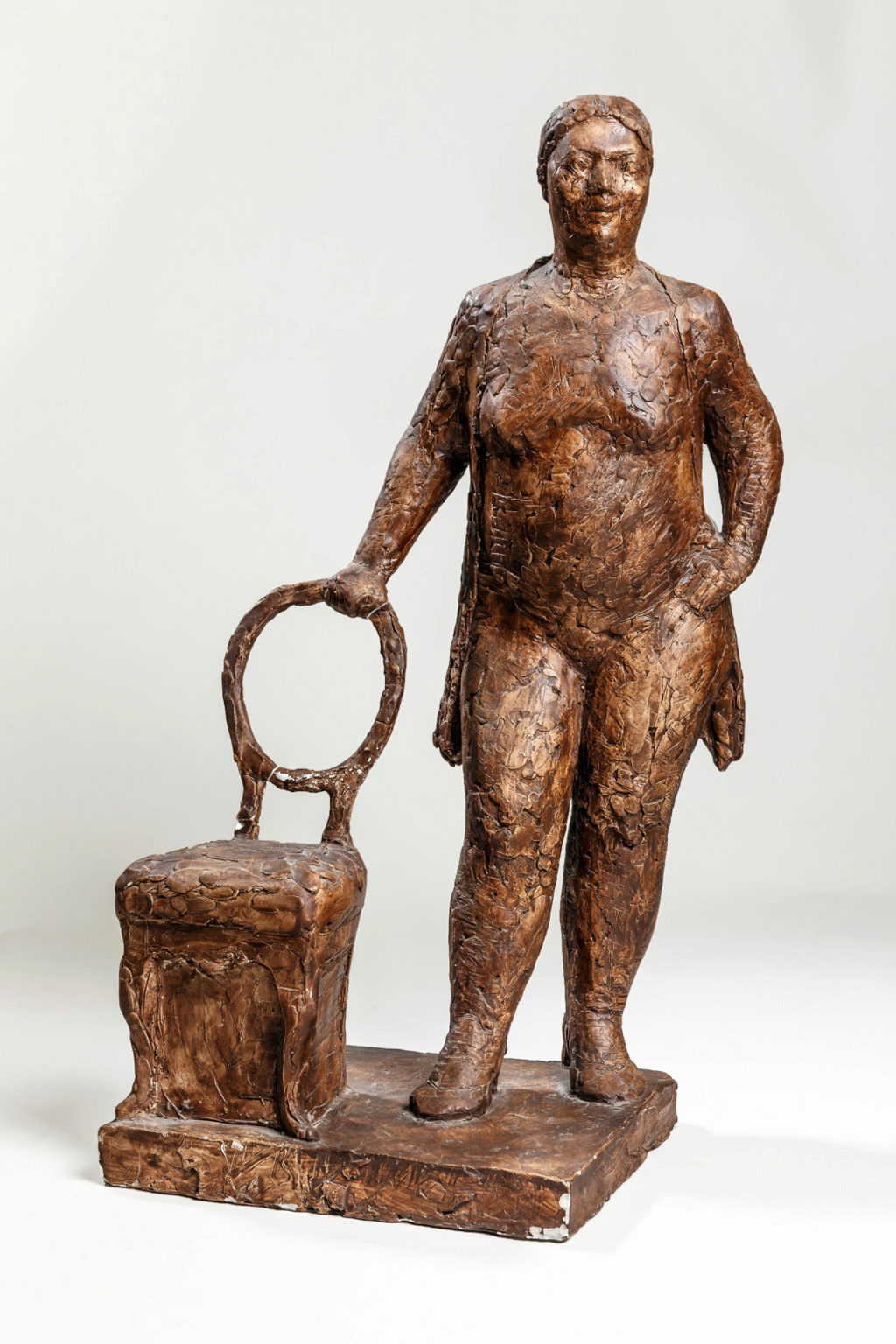 Hanne Varming, "Nicole med stol". 1994. Privateje
