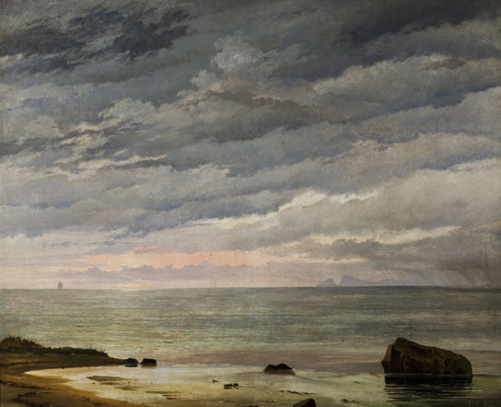 J.Th. Lundbye, "Den opgående sol over havet". 1838