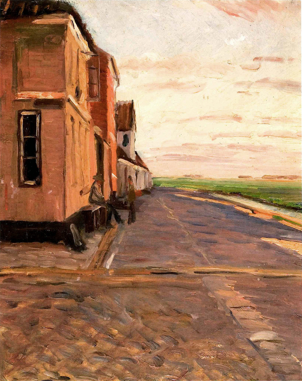 Albert Gottschalk: Skibbroen i Ribe, Skomagerslippe,1887-1891