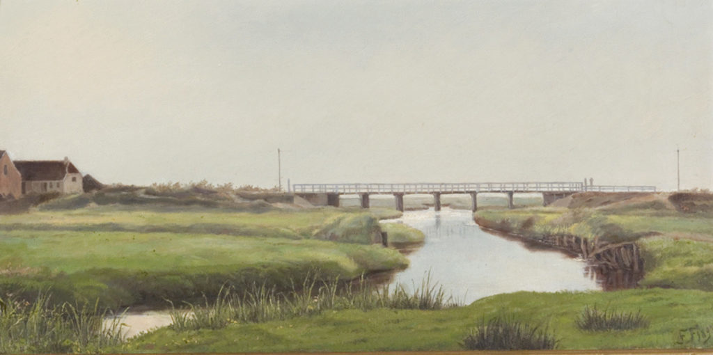 Petra Foss. Hvidebro over Ribe Å. 1897