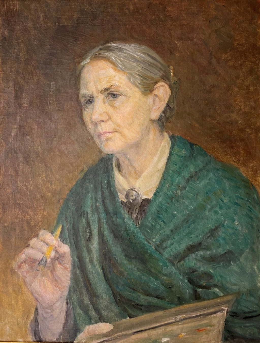 Agnes Smidt: "Selvportræt", 1920'erne. Privateje. 