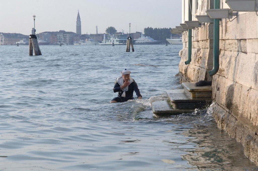 Fra performance i Venedig