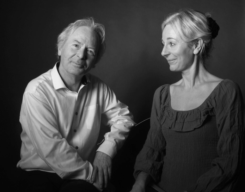 Pianist Kristine Thorup og forfatter Jesper Lützhøft