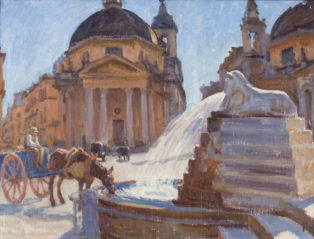 The fountain, Piazza del Popolo