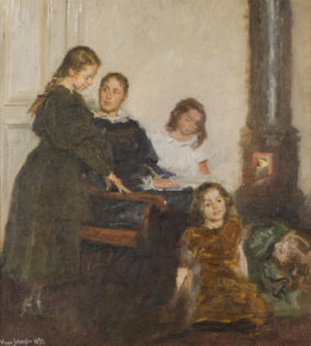 Kunstnerens hustru og døtre