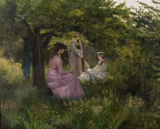 Three Ladies in a Garden