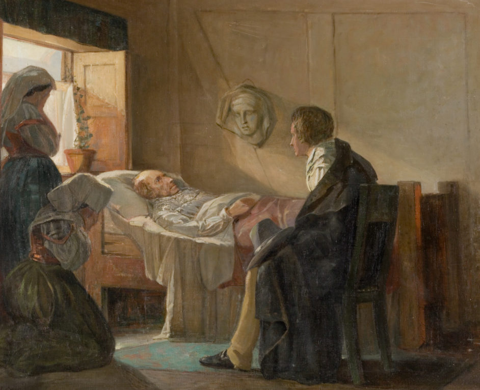 The sculptor Bertel Thorvaldsen by Zoega's deathbed