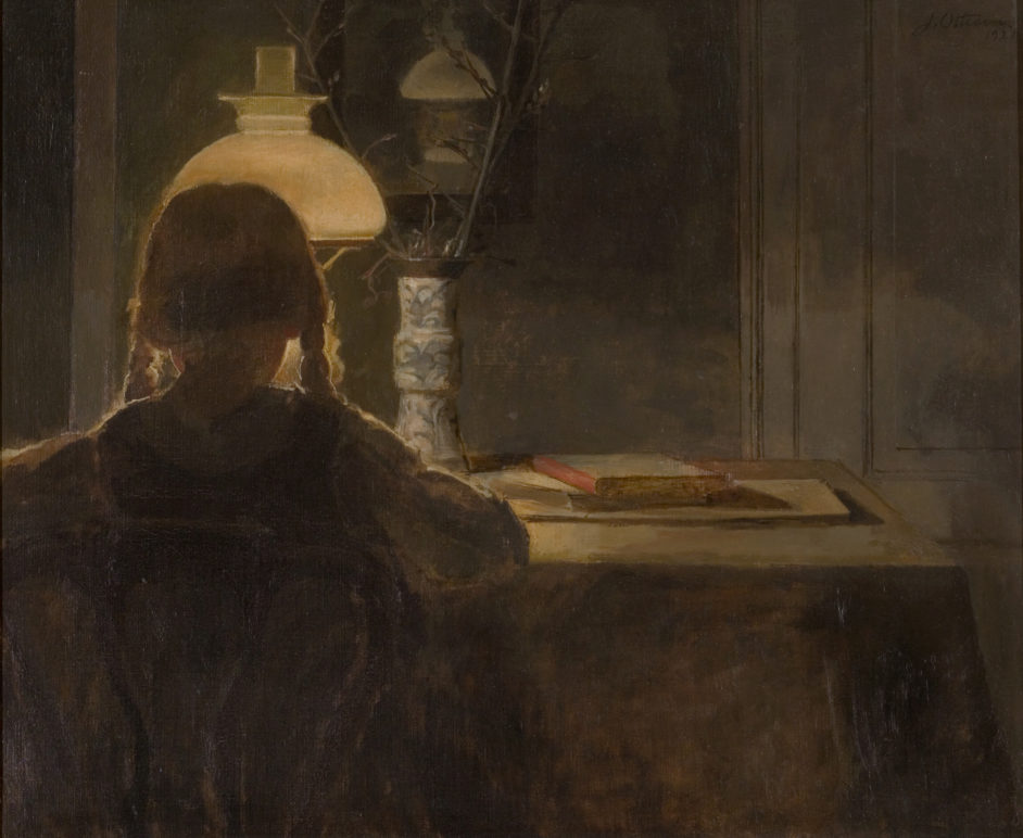 By lamplight