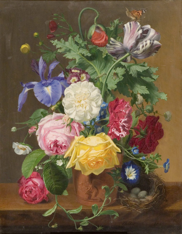 Copy of a flower piece by J.V. Huysum