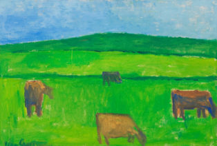 Landscape with cows