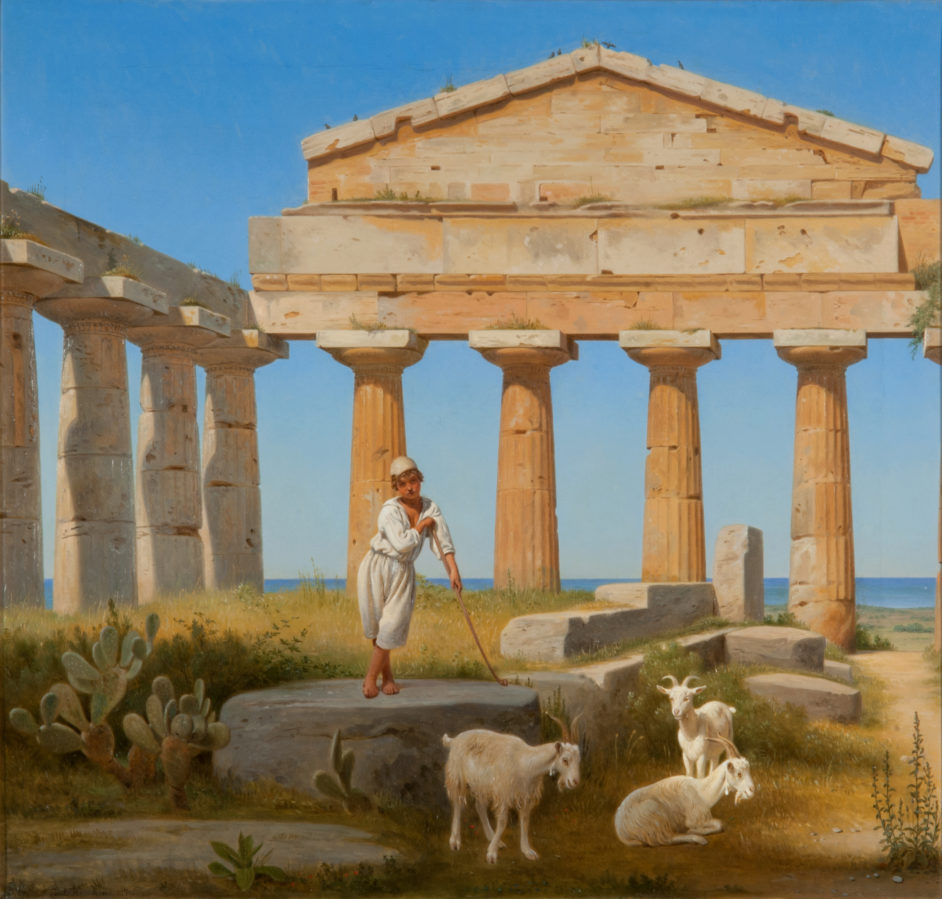 The Temple of Athena in Paestum 