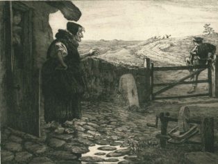 De tre skalke (flugten om morgenen)