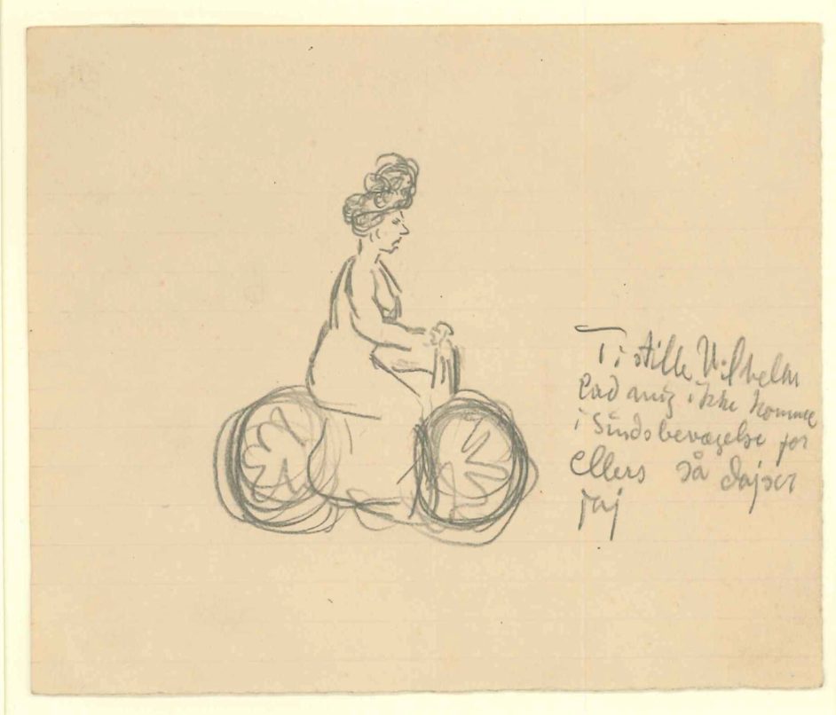 Kvinde på cykel