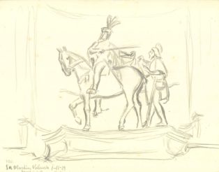 Skitsetegning. S. M. Martin, Valencia
