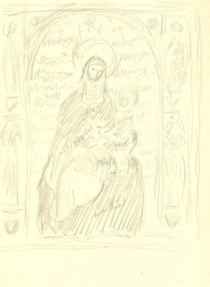 Madonna. Skitse