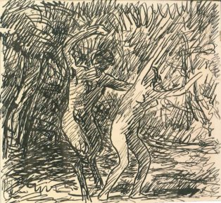 Faun og nymfe