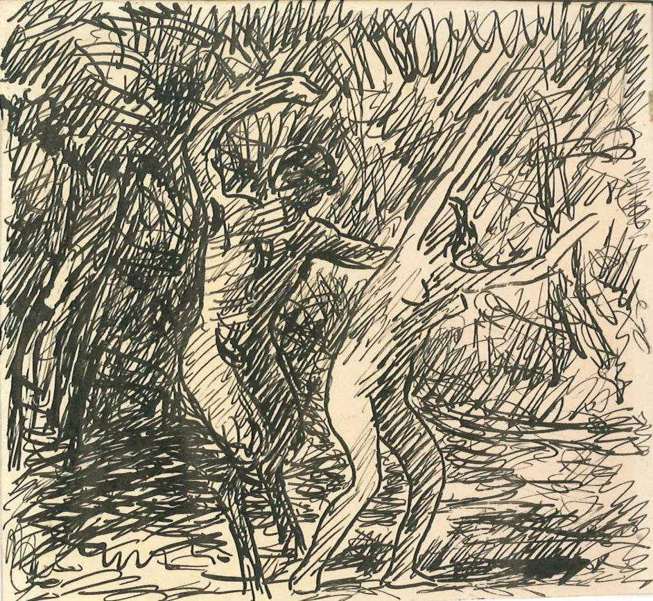 Faun og nymfe