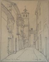 Stephan Ussing. Orvieto. Via San Stefano. 1931 | RKM