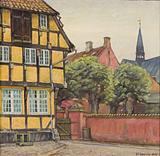 Stephan Ussing. Apotekergården i Ribe. 1944 | RKM