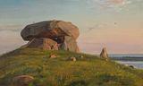 Carl Bloch. En kæmpehøj på Refsnæs. 1885 | RKM