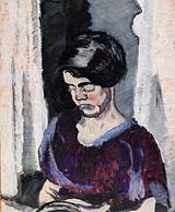 Harald Giersing. Dame i sort. Kunstnerens søster | RKM