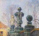 Charlotte Frimodt. Indgangspartiet ved Frederiksberg Have. 1913 | RKM