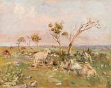 Theodor Philipsen. Får på Saltholm. 1909 | RKM