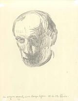 Sigurd Swane. Selvportræt. En ensom mand, som længes hjem. 1929 | RKM