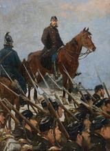 Otto Bache. Oberst Max Müller ved Sankelmark Sø den 6. februar 1864. 1886 | RKM