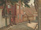 Johan Ulrik Bredsdorff. Den gamle Bispegård i Ribe. 1904 | RKM