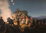 Jørgen V. Sonne. Sct. Hans aften. 1860 | RKM