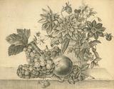 Stephan Ussing. Opstilling med blomster og frugter | RKM