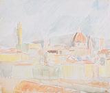 Ole Kielberg. Udsigt over Firenze. 1955 | RKM