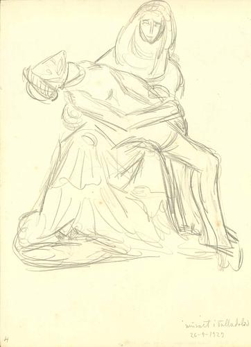 Pietá. Skitse fra museet i Valladolid