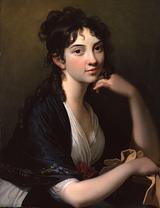 Jens Juel, (174-1802) Thomasine Heiberg, ca. 1790-99. Frederiksborg - Nationalhistorisk Museum. Foto Ole Haupt.
