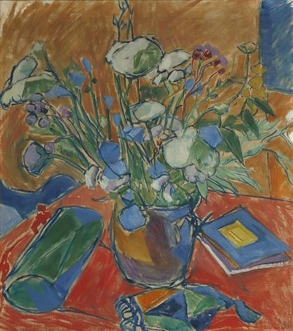 Christine Swane. Opstilling med blomster, ca. 1935. Johannes Larsen Museet
