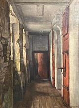 Stephan Ussing. Sindsygecellernes Gang i Klostret, Ribe. 1917 | RKM