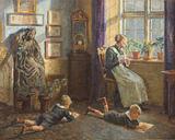 Sigurd Wandel. Tegnende børn. 1910 | RKM