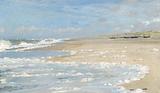P.S. Krøyer. Strandparti, Stenbjerg. 1889 | RKM