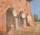 Jørgen V. Sonne. Søjlebygning i Rom. 1840 | RKM