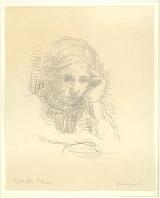 Sigurd Swane. Pige med hånd ved kind | RKM