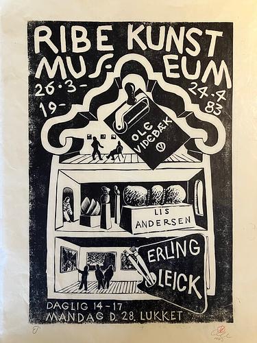 Udstillingsplakat Ribe Kunstmuseum