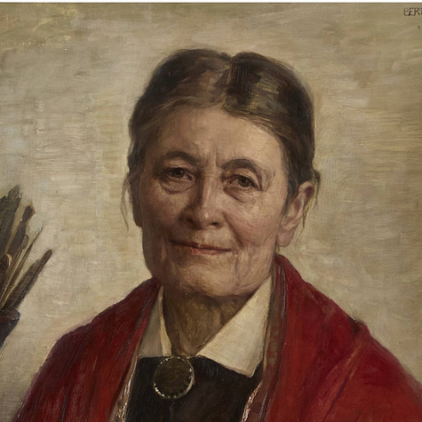 Bertha Dorph. Portræt af Bertha Wegmann, 1920-21. Frederiksborg Slot.

Detail des Werks
