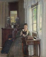 Georg Achen. Læsende dame. 1897 | RKM