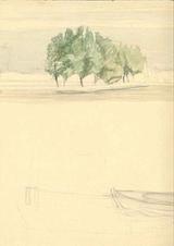 Stephan Ussing. Træer og båd | RKM