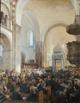 Knud Erik Larsen. Ribe Domkirkes genindvielse. 1904 | RKM