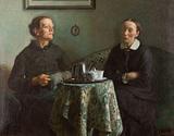 Viggo Johansen. En kaffepassiar. 1884 | RKM
