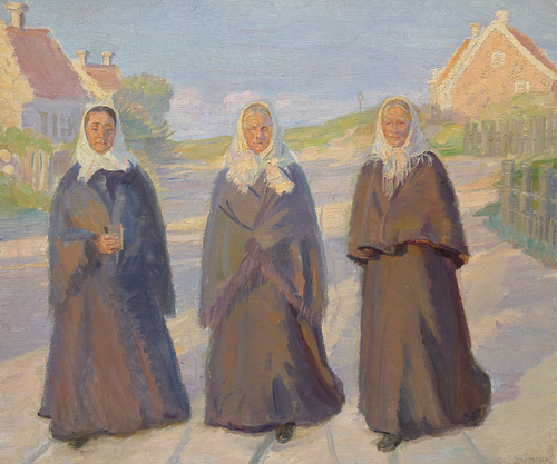 På vej til kirke