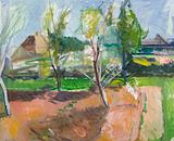 Christian Daugaard. Landskab med blomstrende træer. 1940 | RKM